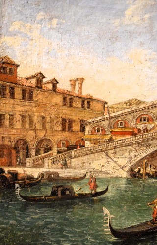 Louis XVI - Venise, le Pont du Rialto - Maître vénitien du XVIIIe siècle